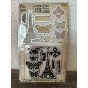 Sizzix French Flight 659884 Stamp & Die Set Eiffel Tower France Paris Tim Holtz